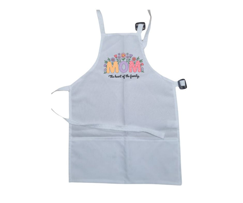 Sublimation Printed Apron - White