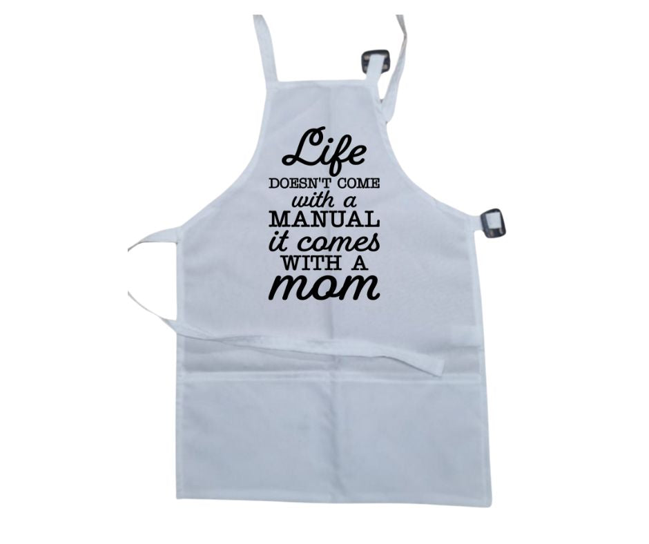 Sublimation Printed Apron - White
