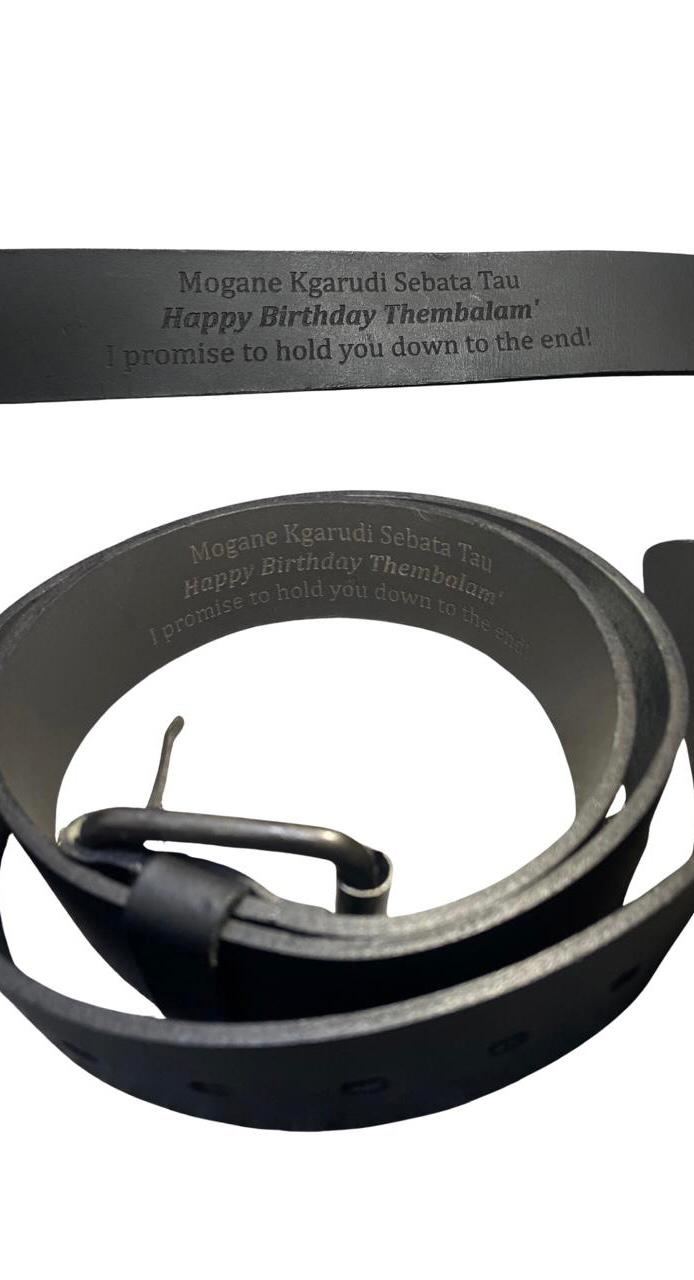 Personalised Engraved Belt