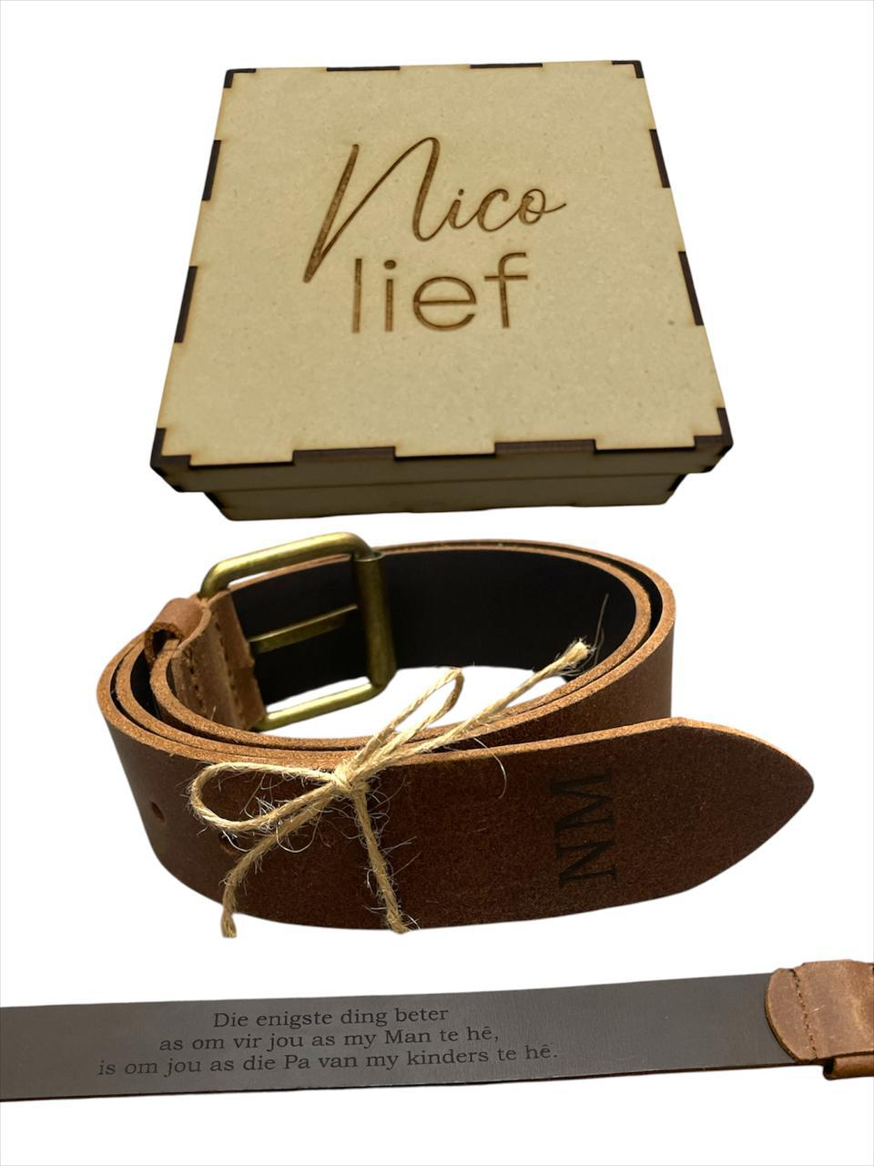 Personalised Engraved Belt