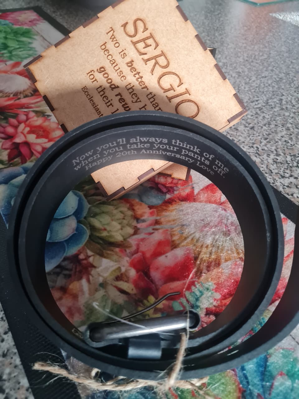 Personalised Engraved Belt