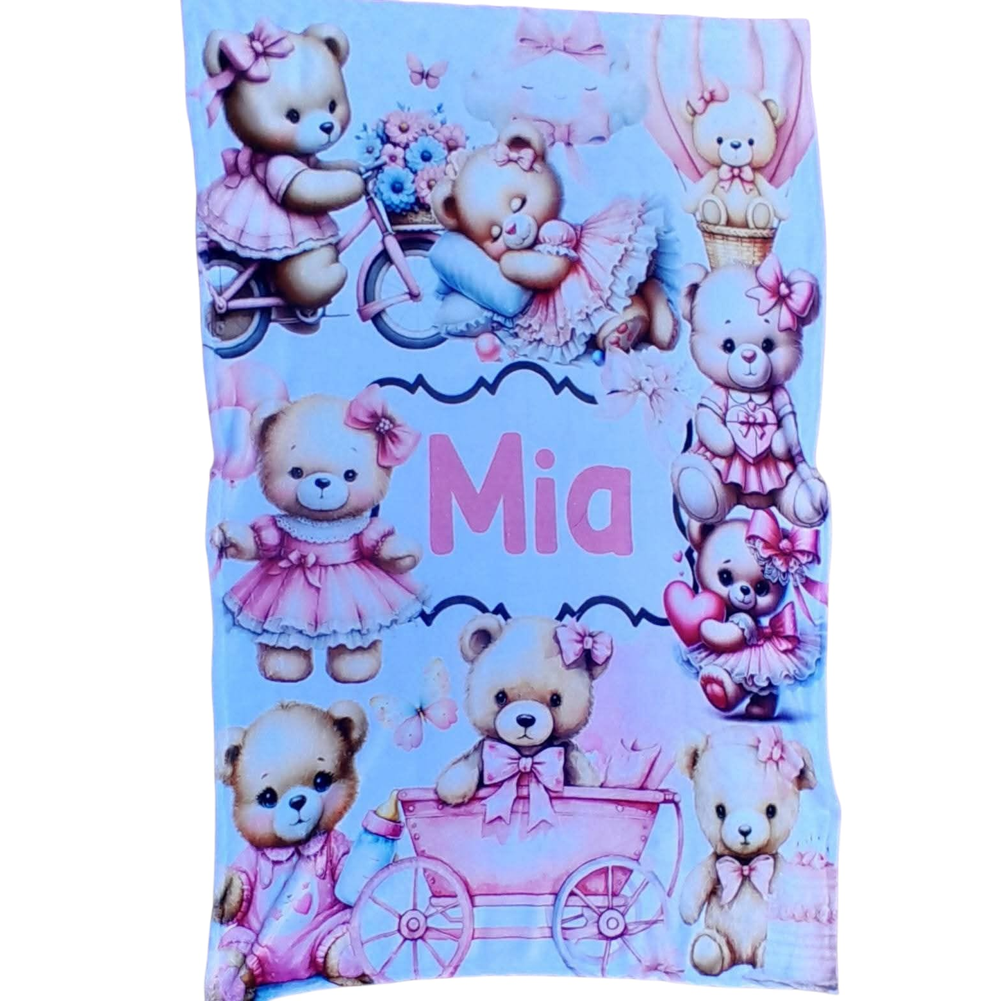 Personalized Printed Fleece Blanket (1m x 1.4m)