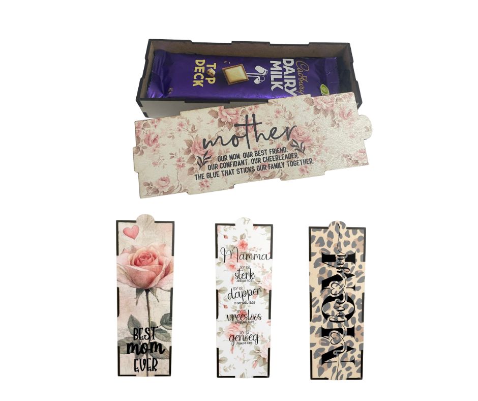 Printed Chocolate Box with Slab Chocolate - Mom