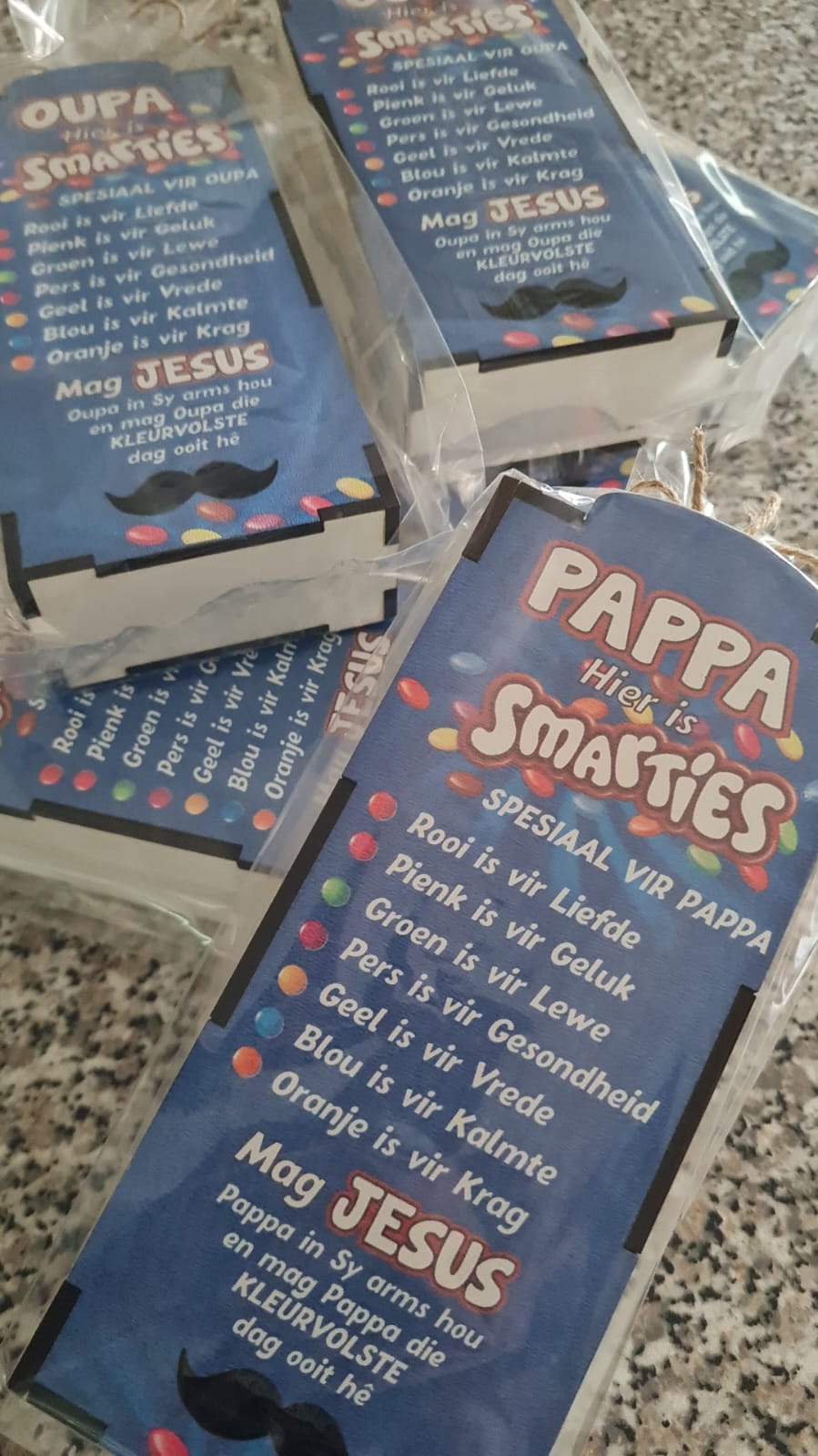 Smarties Slab Chocolate Box - Pappa / Oupa