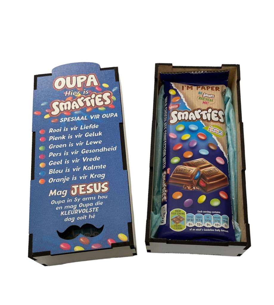 Smarties Slab Chocolate Box - Pappa / Oupa