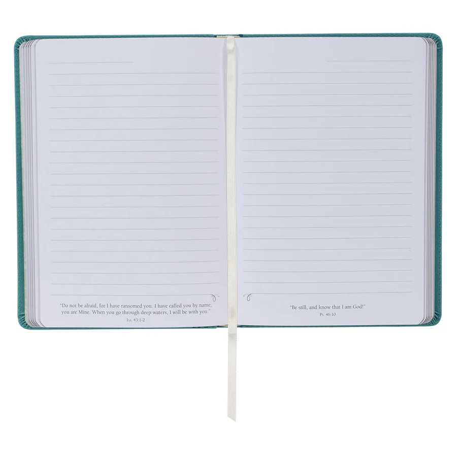 Be Still & Know Floral Psalm 46:10 Tree (Faux Leather Journal)