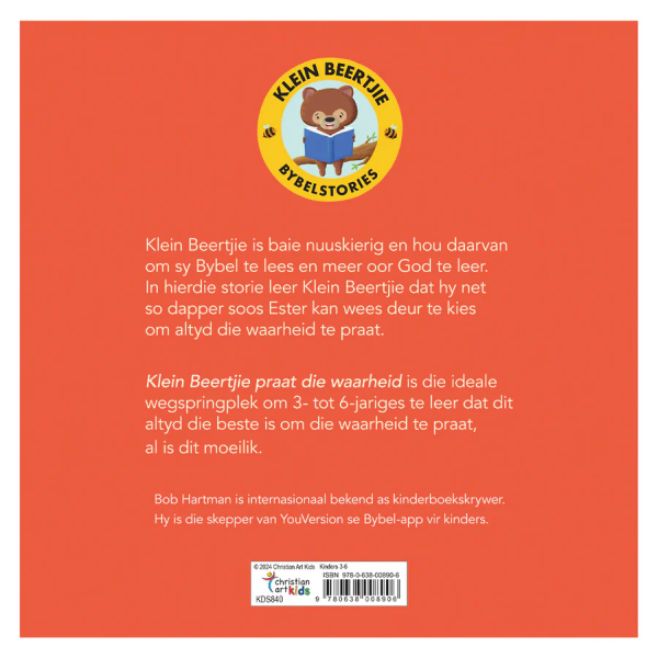 Childrens Book - Klein Beertjie Praat die Waarheid - Sagteband