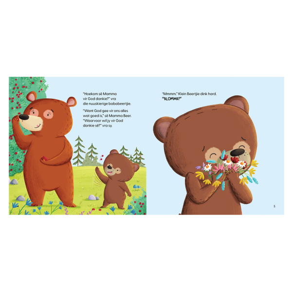 Childrens Book - Klein Beertjie Sê vir God Dankie (Sagteband)