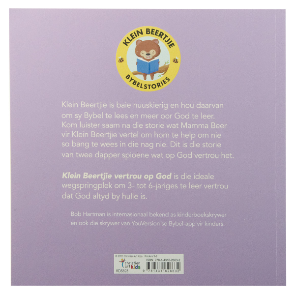 Childrens Book - Klein Beertjie Vertrou Op God (Sagteband)
