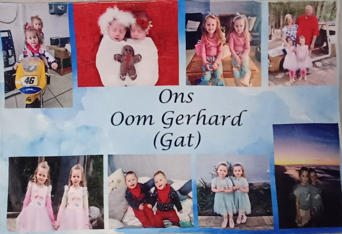 Personalized Printed Fleece Blanket (1m x 1.4m)