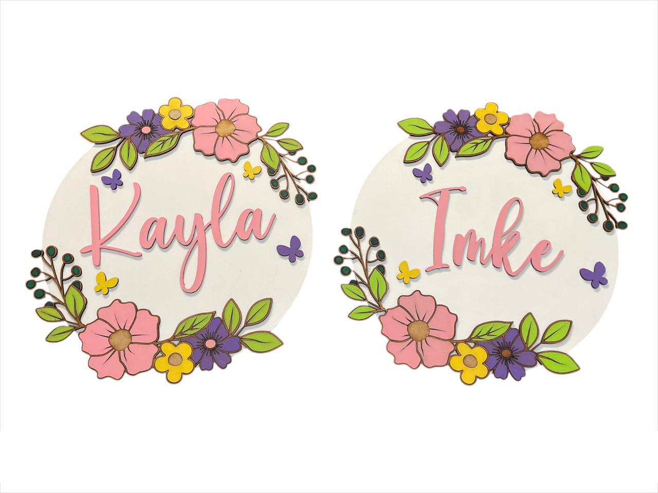 Personalized Wooden Name Sign (34cm)