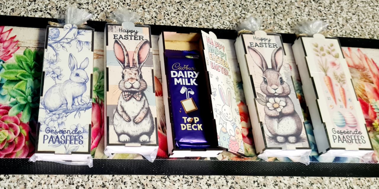 Easter Printed Box with Slab Chocolate