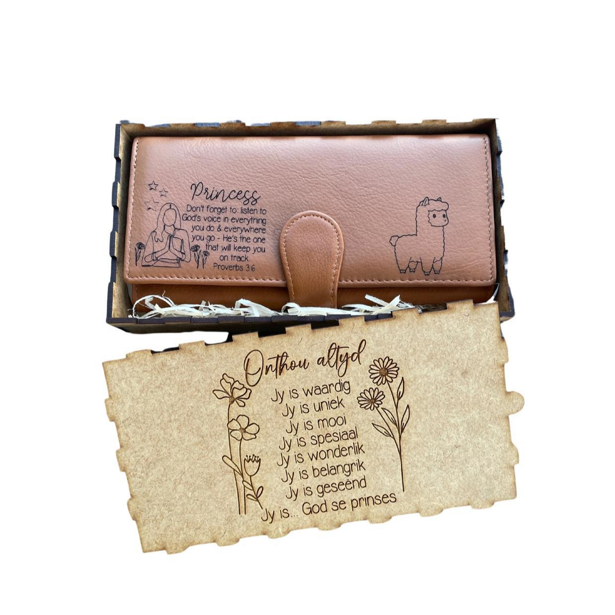 Ladies Personalised Leather Purse