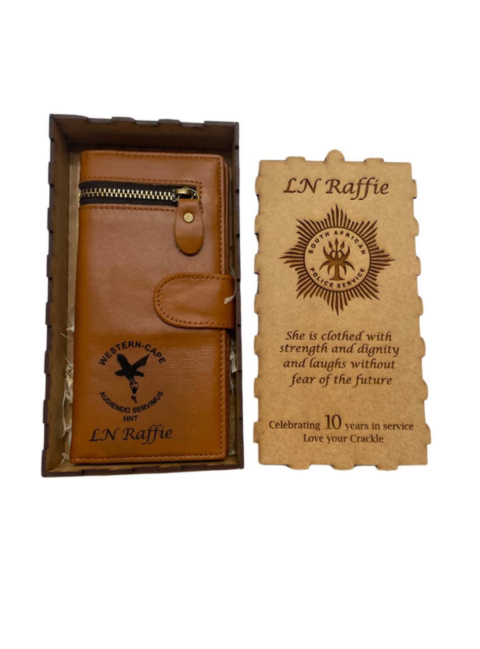 Ladies Personalised Leather Purse