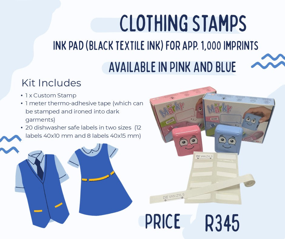 Personalized Name Clothing stamps