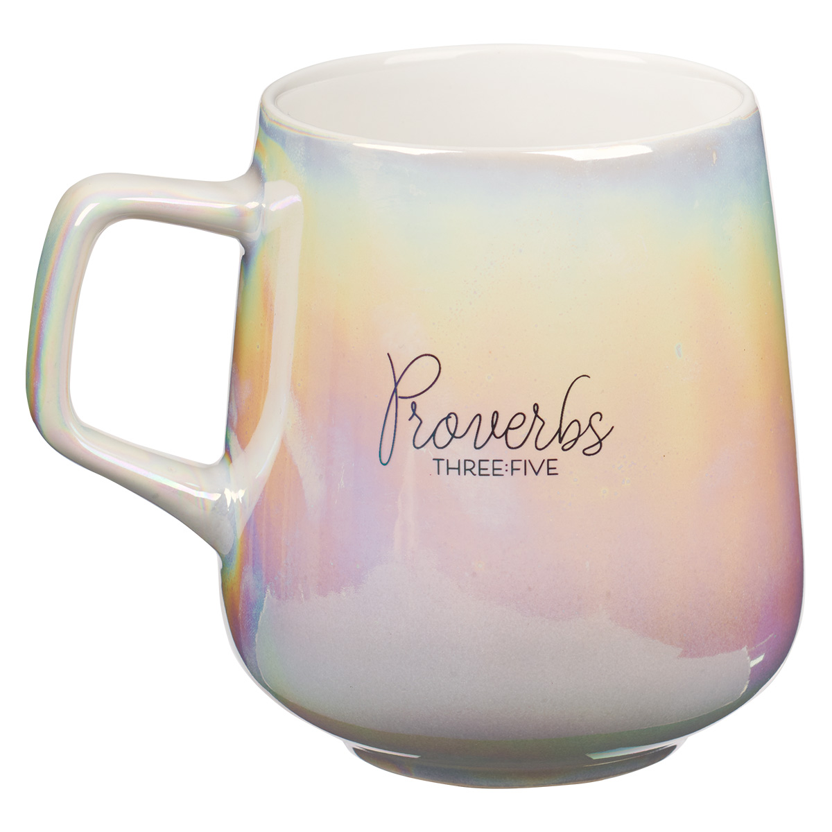 Ombre Ceramic Mug - Trust In The Lord With All Your Heart Pearl - Proverbs 3:5