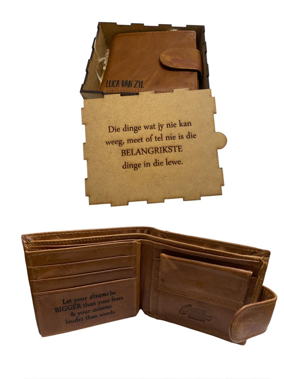 Personalised Engraved Men's Wallet