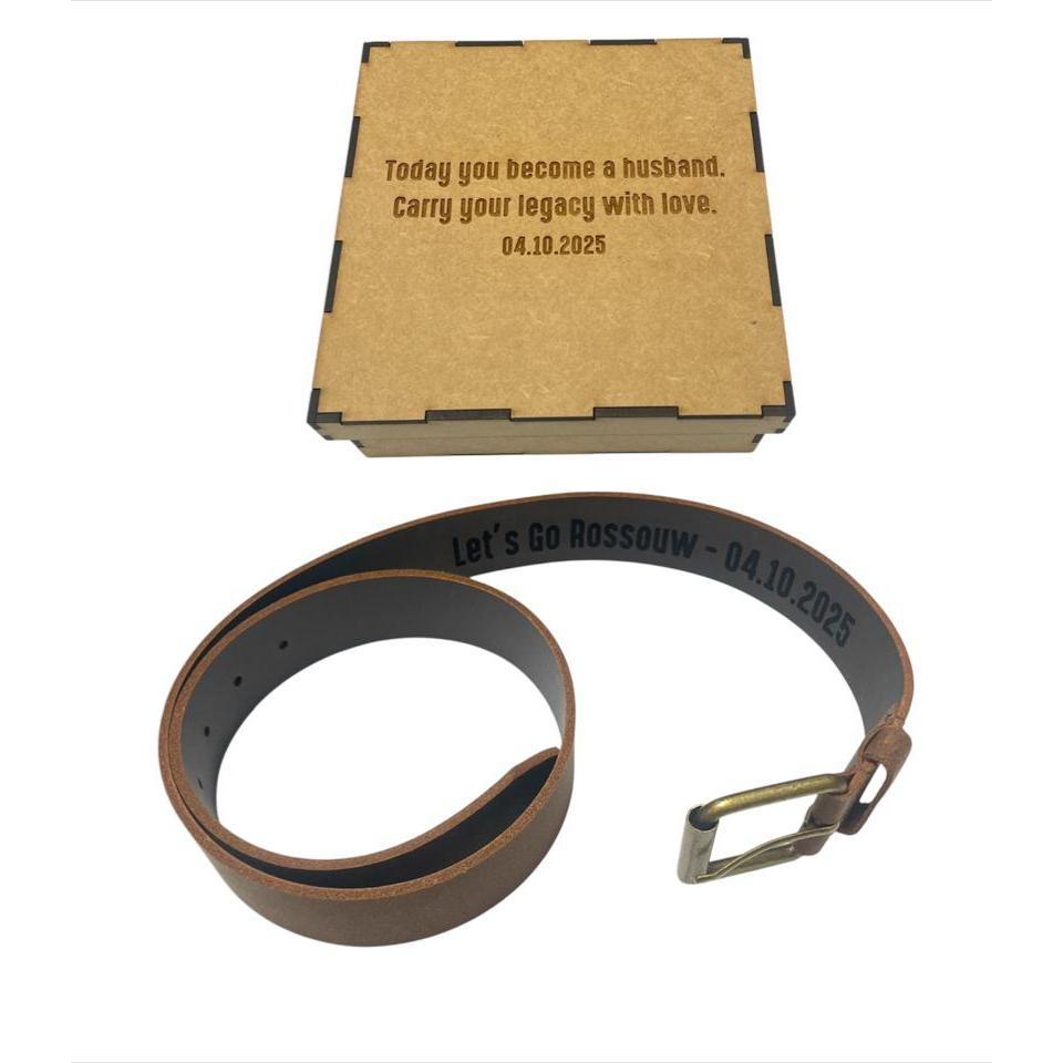 Personalised Engraved Belt