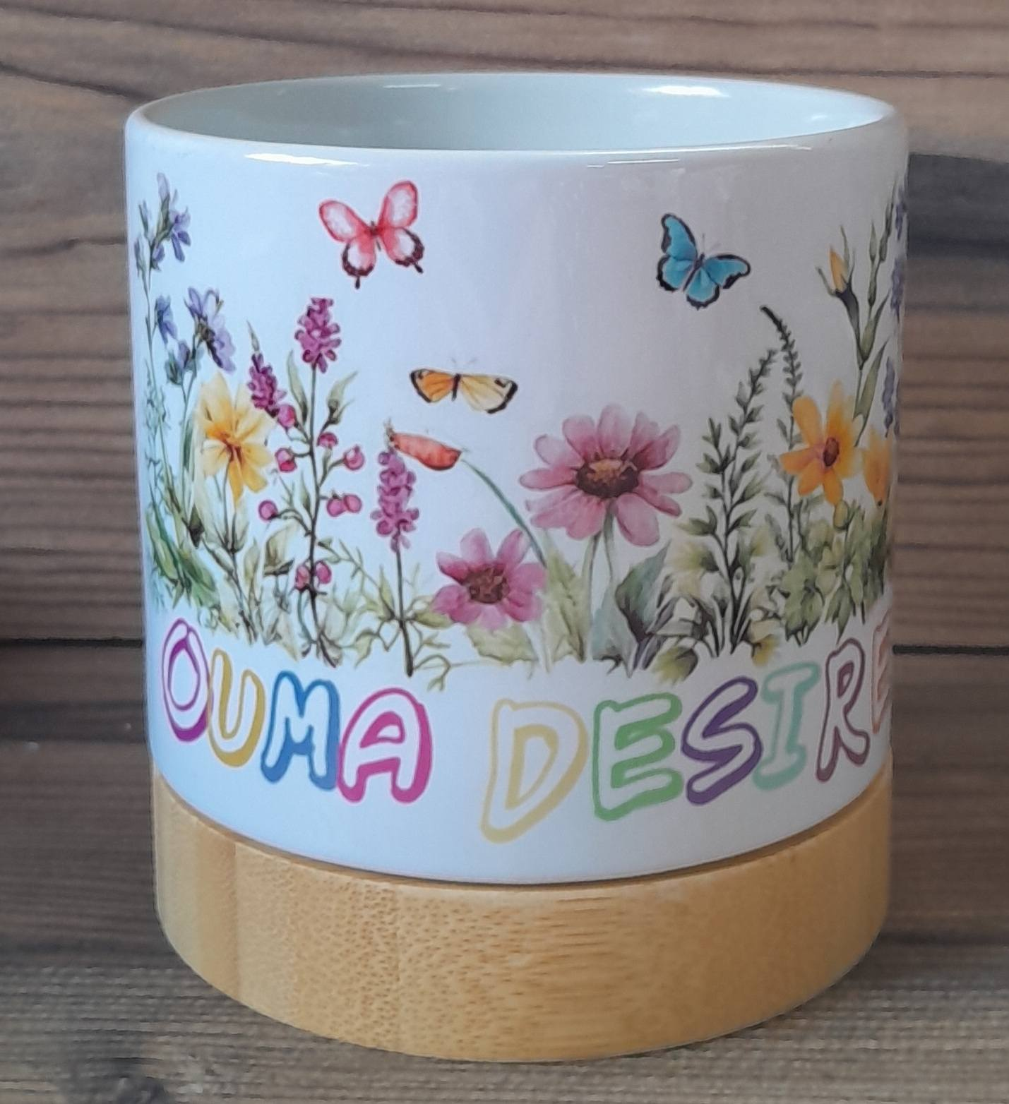 Personlized Printed Glass Flower Pot