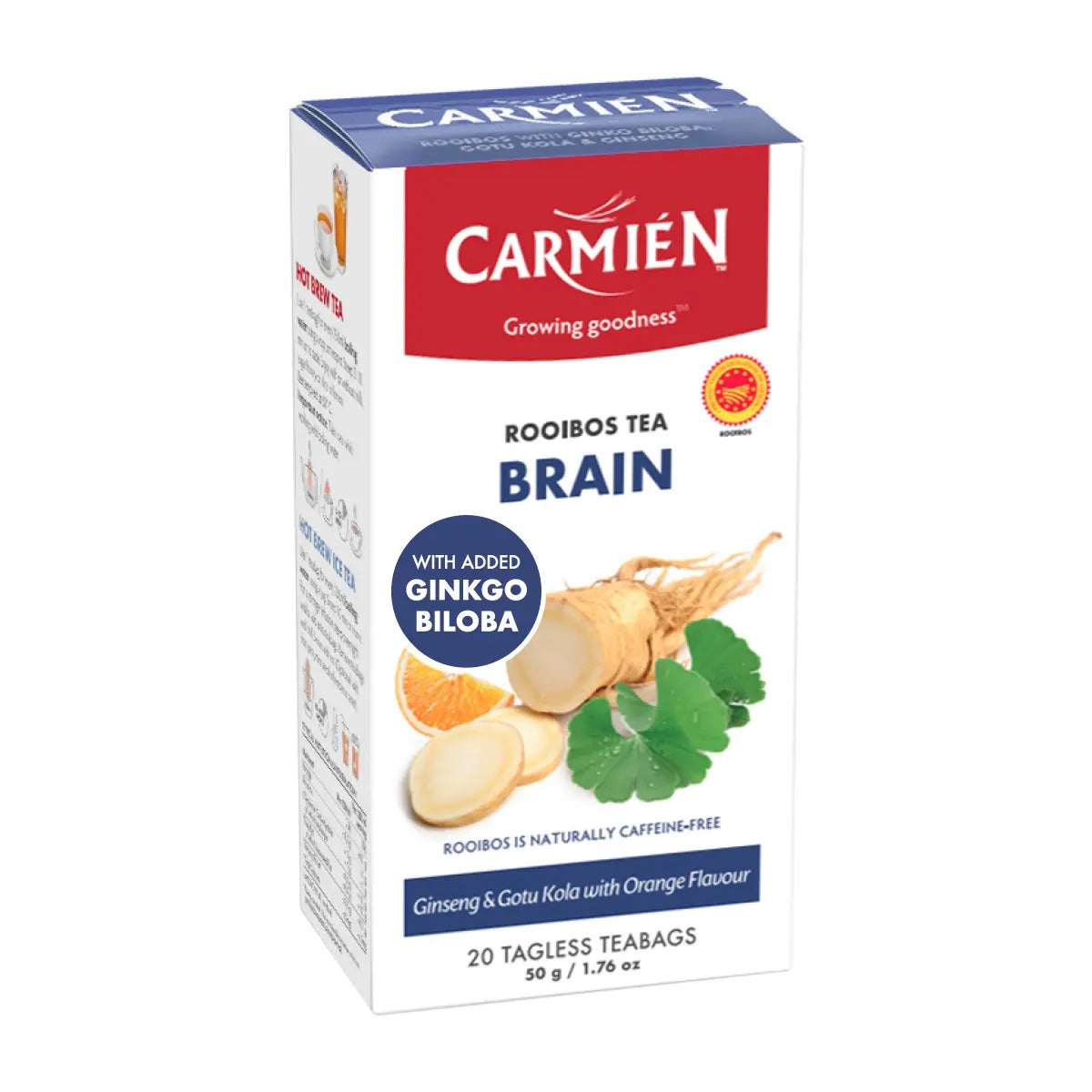 Carmien Tea - Brain with Ginkgo Biloba and Ginseng (20 Teabags)