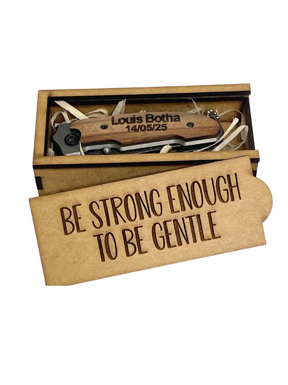 Personalized Gerber Pocket Knife & Box
