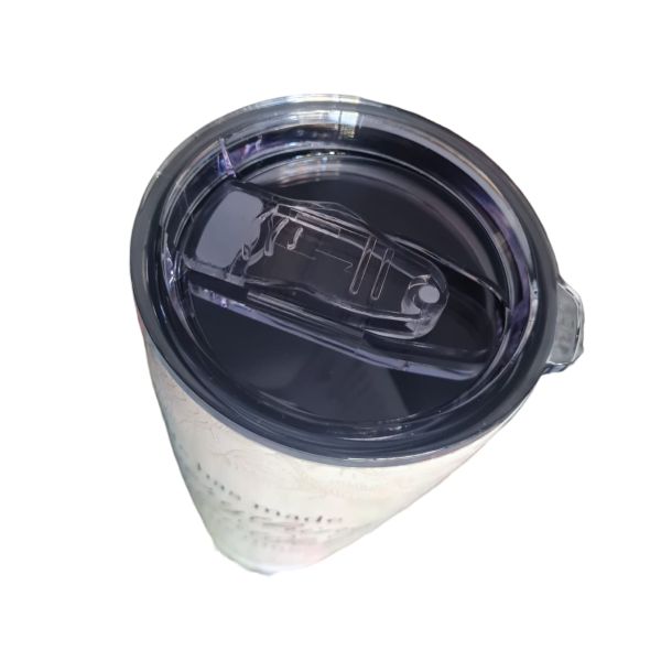 White S/Steel Travel Mug - He Has Made Everything Beautiful In Its Time