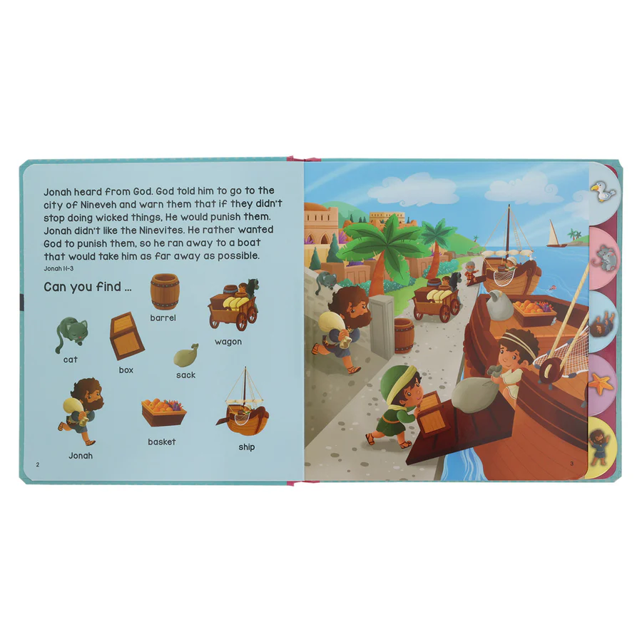 Children's Book - Jonah & the Big Fish - Ready, Set, Find (Board Book)
