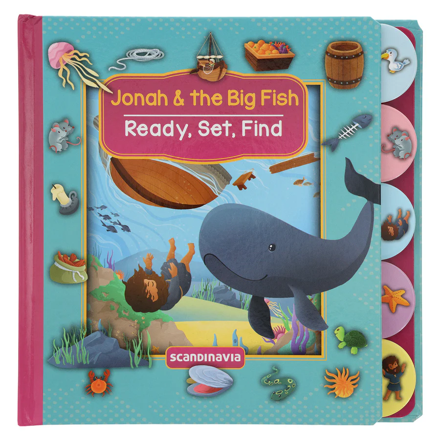 Children's Book - Jonah & the Big Fish - Ready, Set, Find (Board Book)