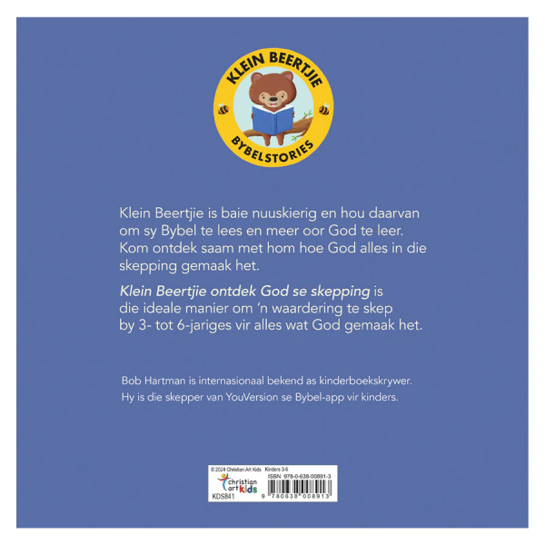 Childrens Book - Klein Beertjie Ontdek God se Skepping - Sagteband