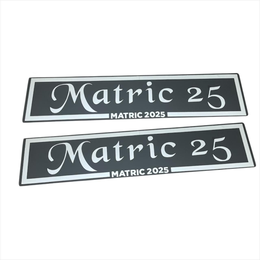 Personalized White ABS Plastic Numberplate