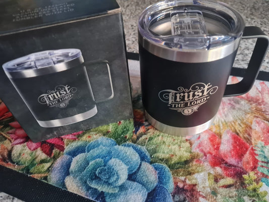 Trust in the Lord Stainless Steel Camp Style Mug